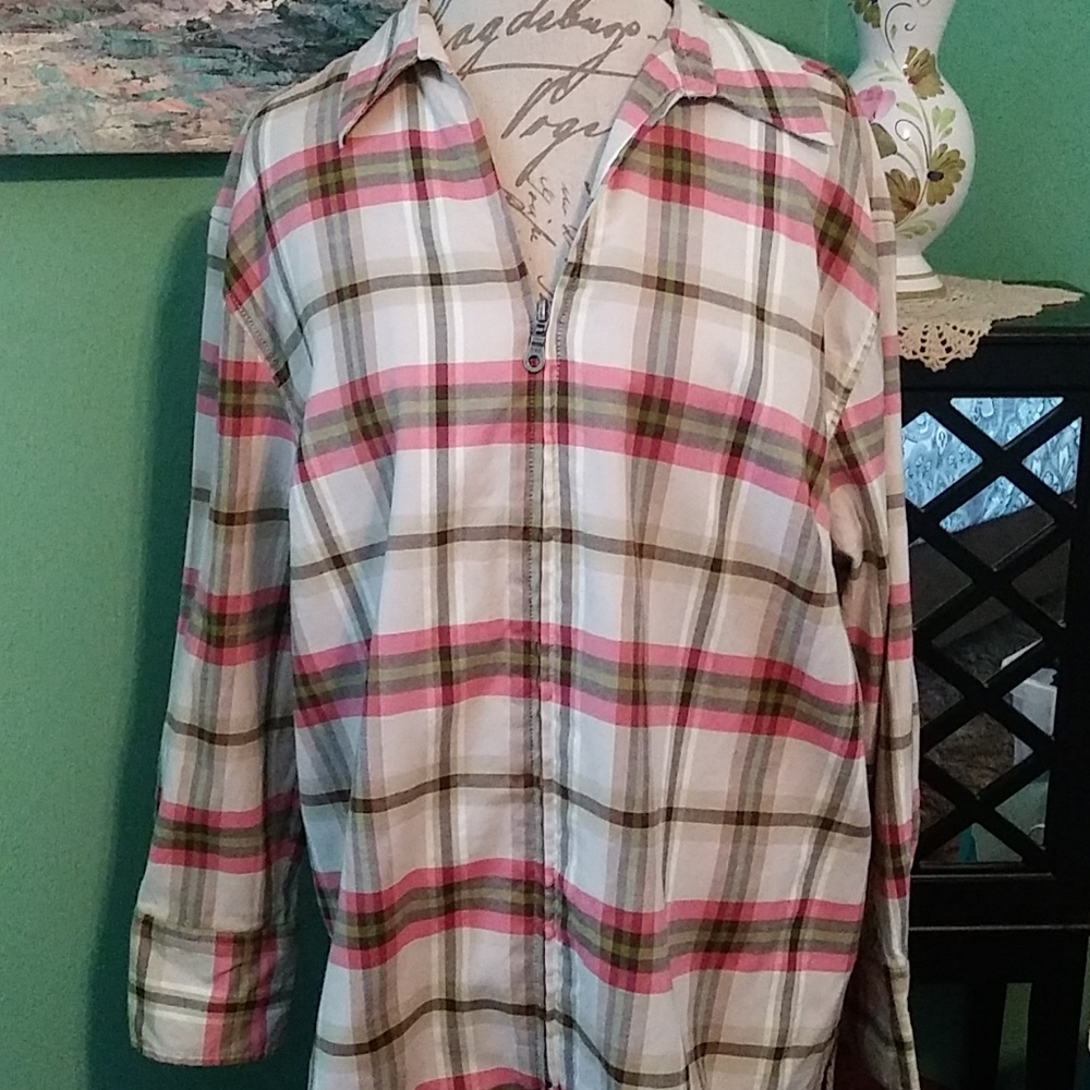 Cato Plaid Blouse/Jacket Size 18/20W